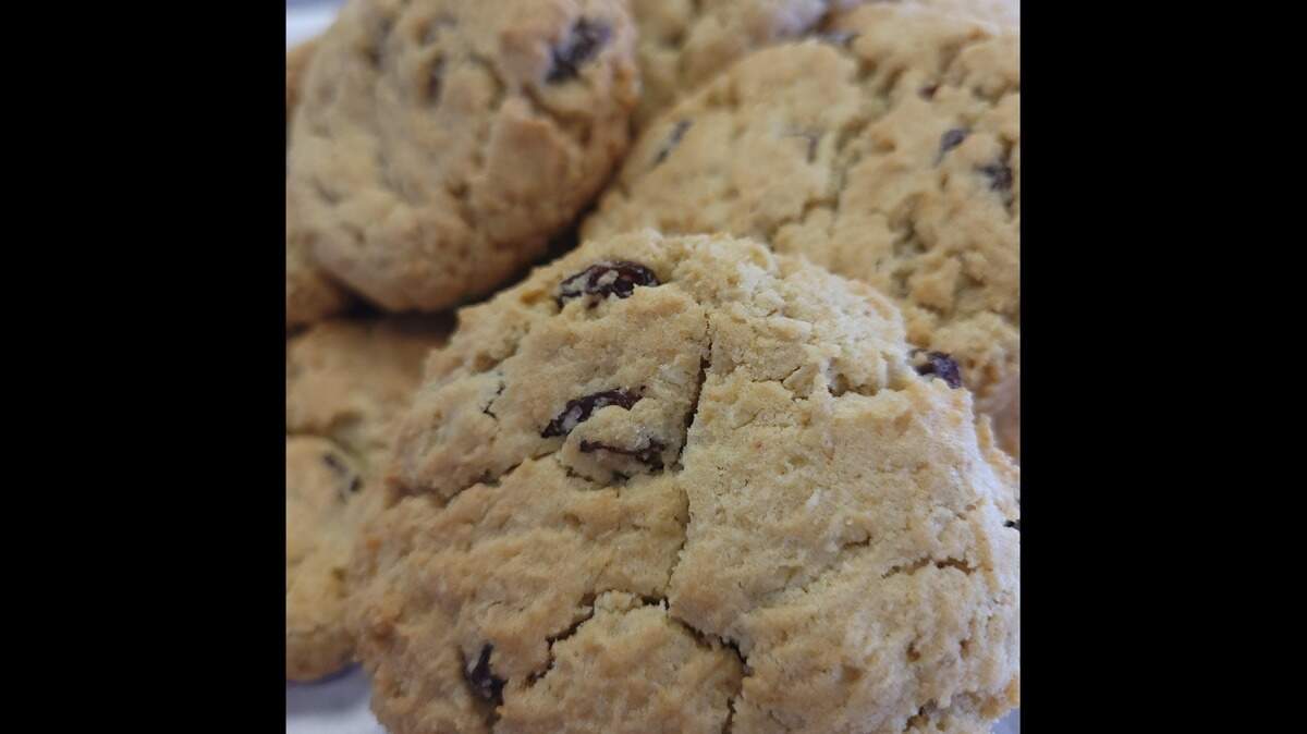 Cookies like these oatmeal-raisin ones are for sale at Doug-Out Cookies, which just moved to a new location after 24 years.