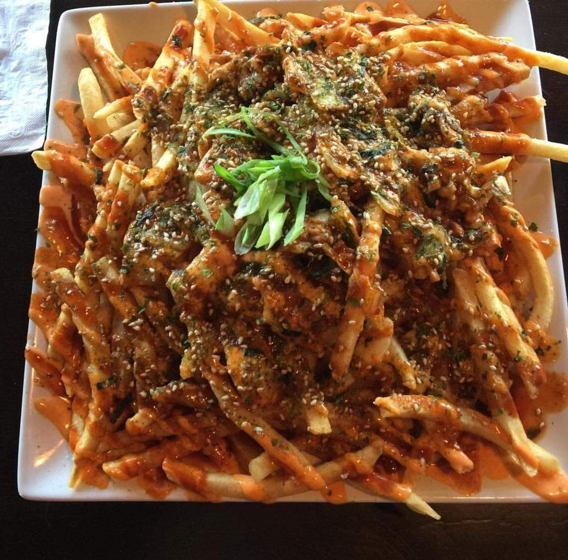 Little Leaf Bar, next to Little Leaf Tea, is known for its kimchi fries.