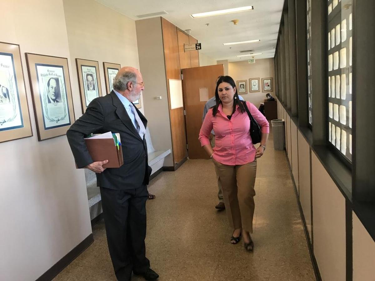 Former Tenaya Middle School teacher Justine Nelson, 33, seen in a 2017 photo. Nelson is on trial for two felony charges involving sexual contact with a student.