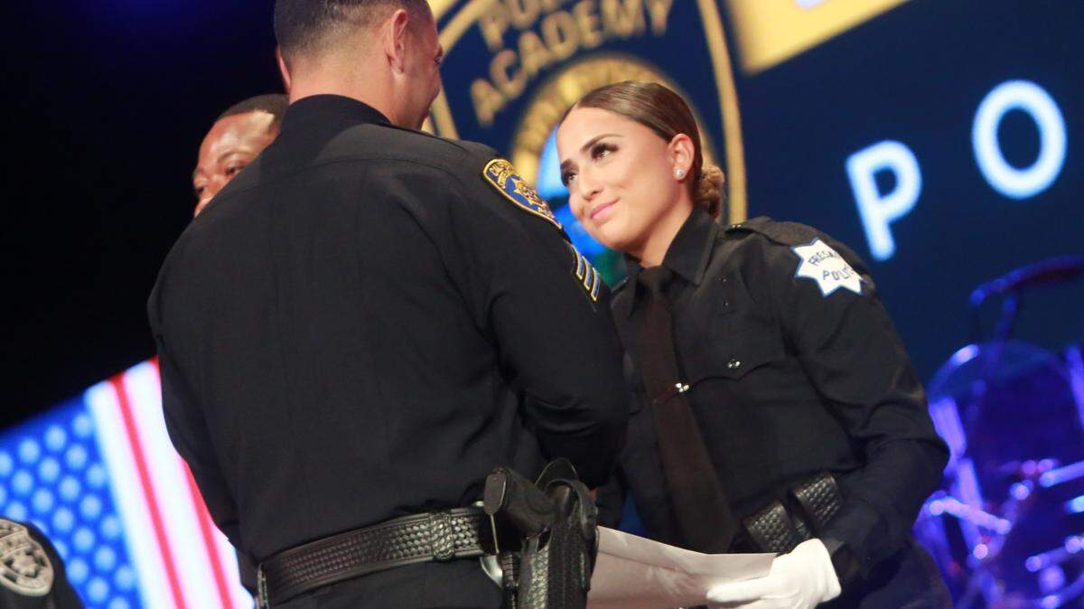 Mirayha Gonzales was recognized as the group’s top female cadet. She finished with a score of 550 points and was the recipient of the top female physical training award.