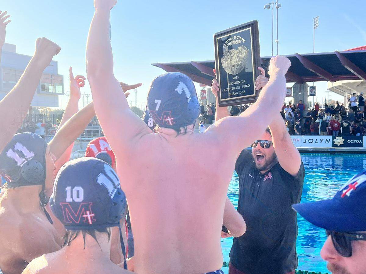 San Joaquin Memorial wins the Central Section Division II boys water polo title on Saturday, Nov. 11, 2023.