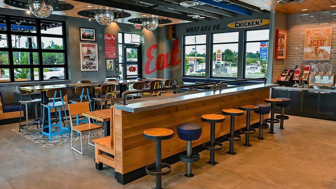 Raising Cane’s Chicken Fingers, like this one in Louisiana, is planning to open locations in Clovis and Fresno.