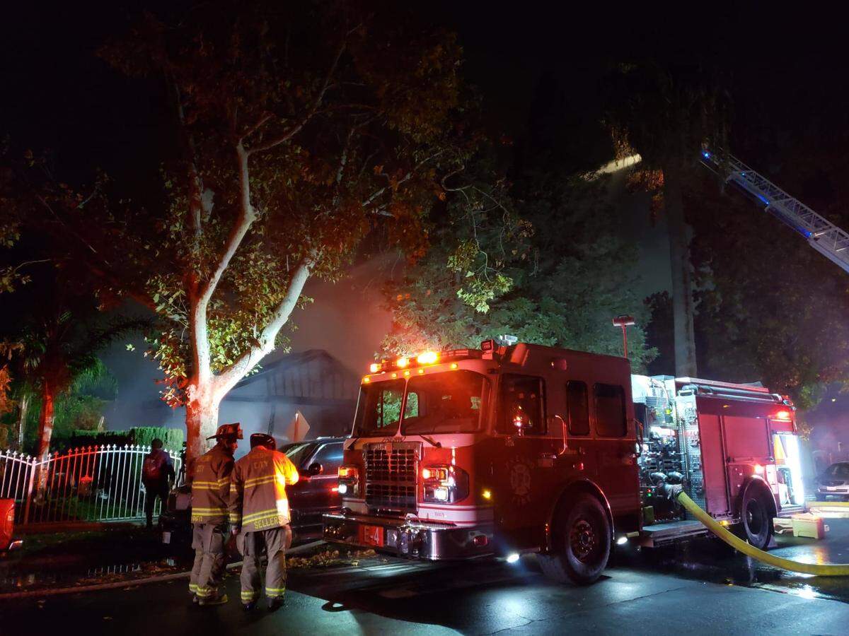 Forty-five personnel were called out to a 3-alarm fire in southeast Fresno on Friday, Nov. 23, 2018.