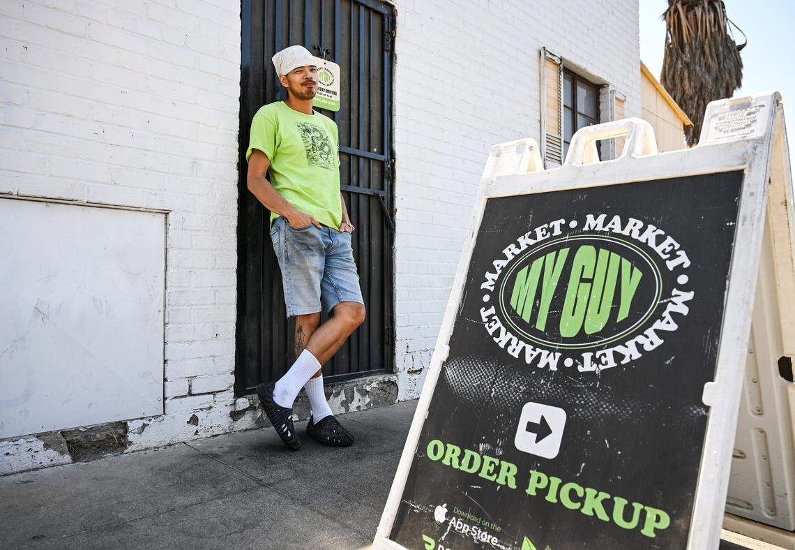 Eddie Wutangsy runs the Guy Market sandwich shop on the west end of Belmont near Palm Avenue.