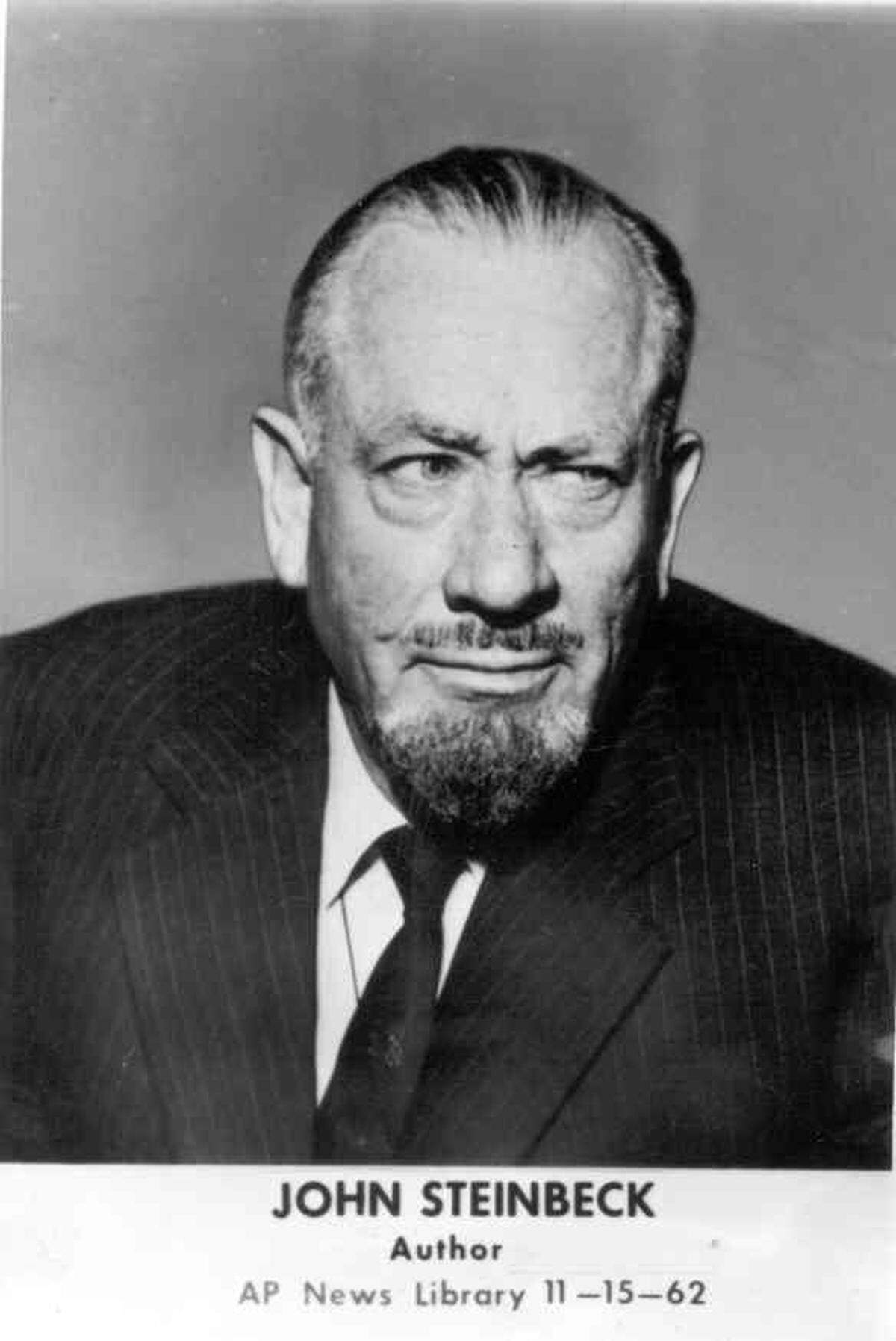 DEAD -- Author John Steinbeck, winner of the 1962 Nobel Prize for Literature, died yesterday at the age of 66. Steinbeck, whose most famous novel was “the Grapes of Wrath,” died in his sleep in his home in New York. AP Wirephoto