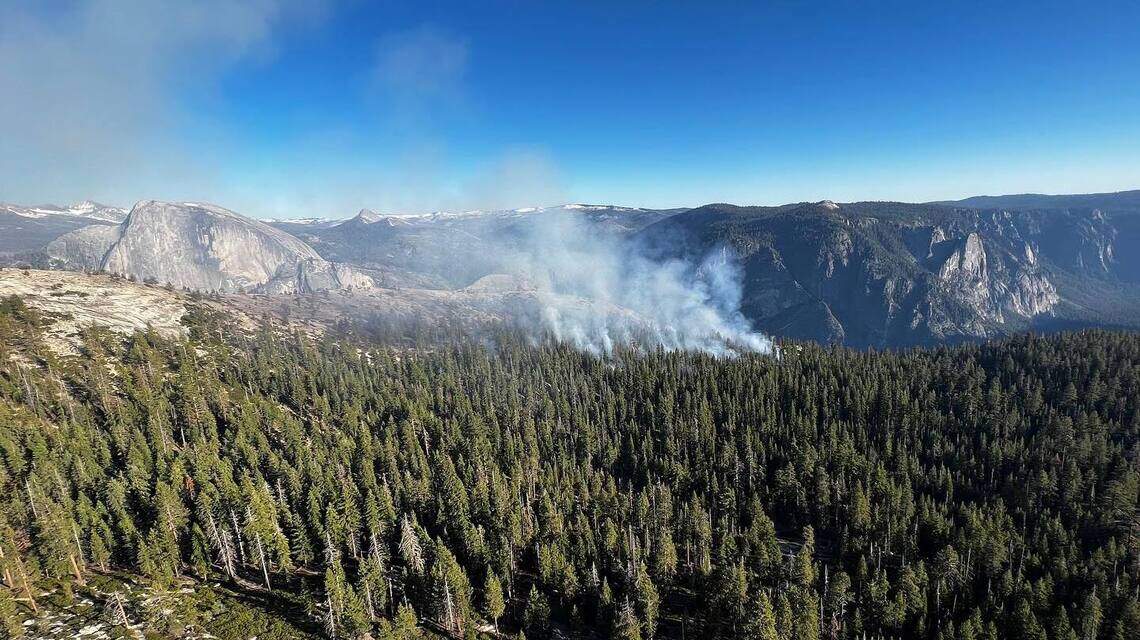 Wildfire burning near Yosemite Valley causes unhealthy air in California national park