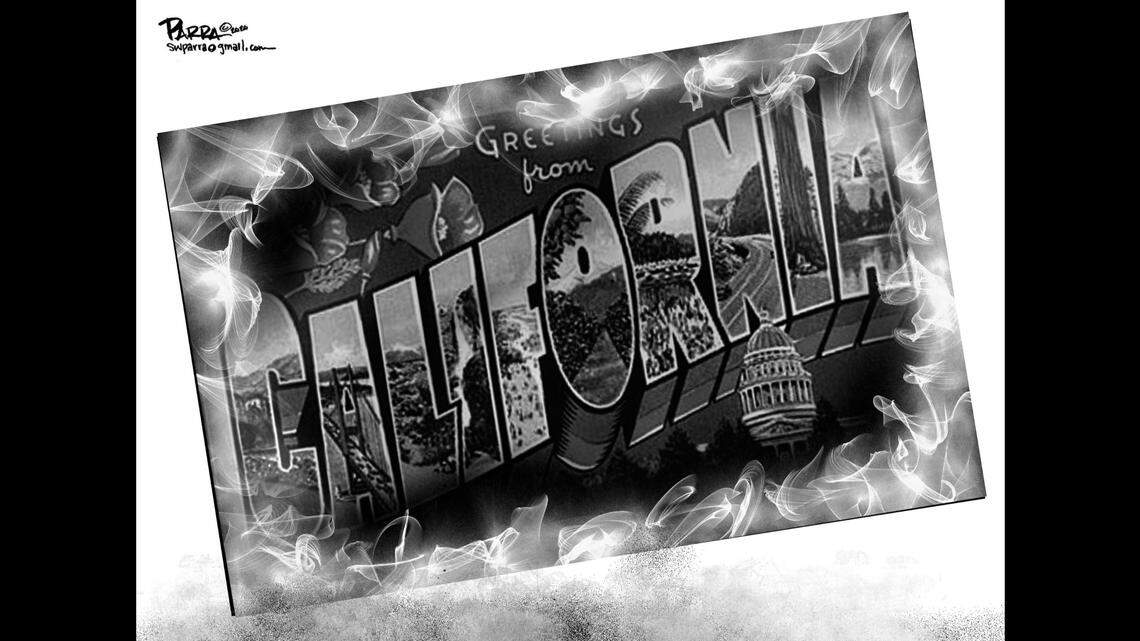 Greetings from burning California: SW Parra editorial cartoon for Sept. 13, 2020