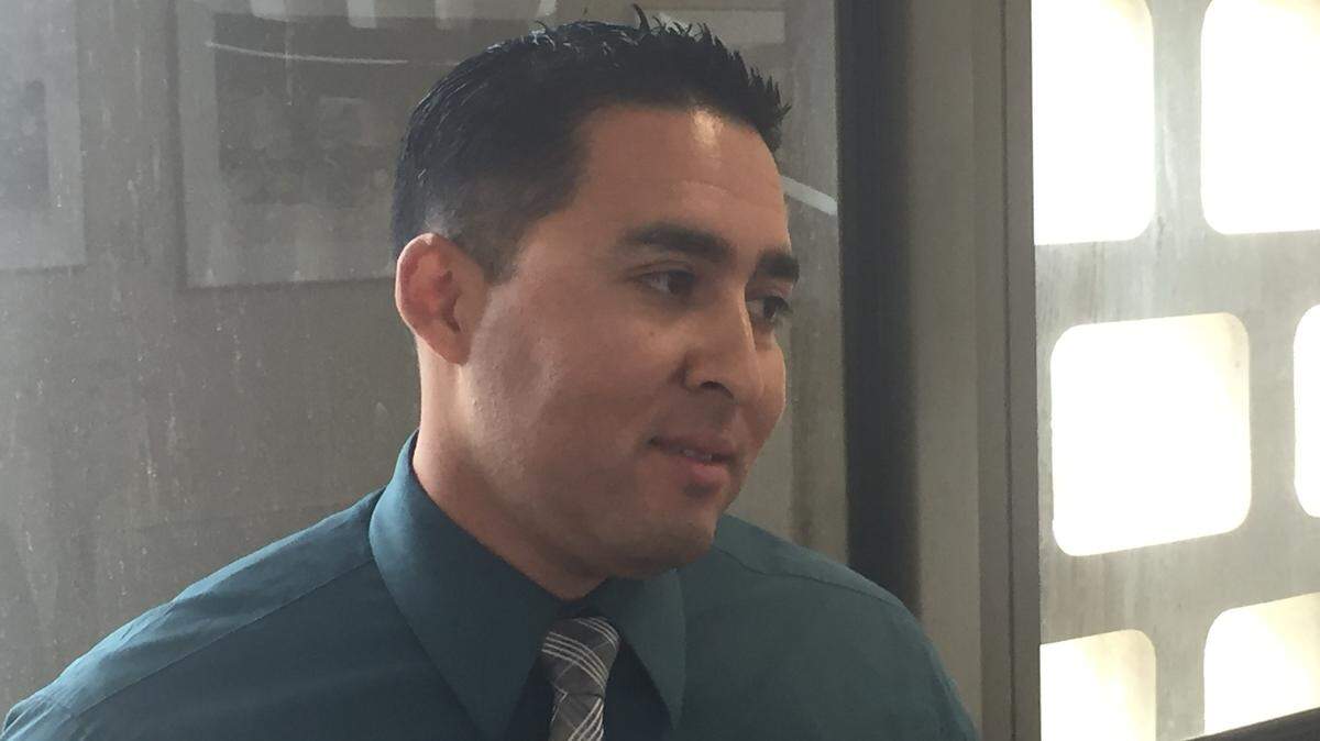 Hector Villarreal outside courtroom after testifying on Thursday, March 22, 2018 in Fresno, California.