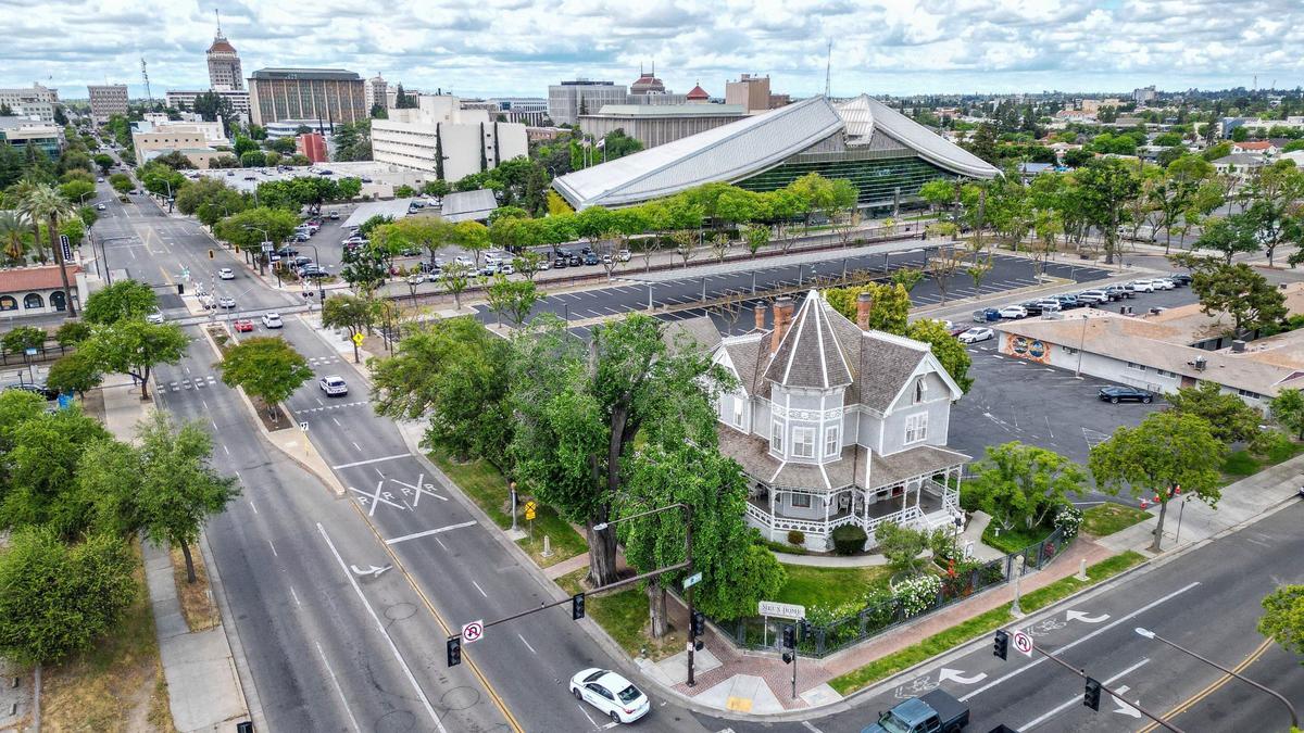 The Meux Home Museum, now surrounded by modern buildings, parking lots and four-lane roads in downtown Fresno, has stood the test of time after being built by Dr. Thomas Meux on the “outskirts of town” back in 1888.