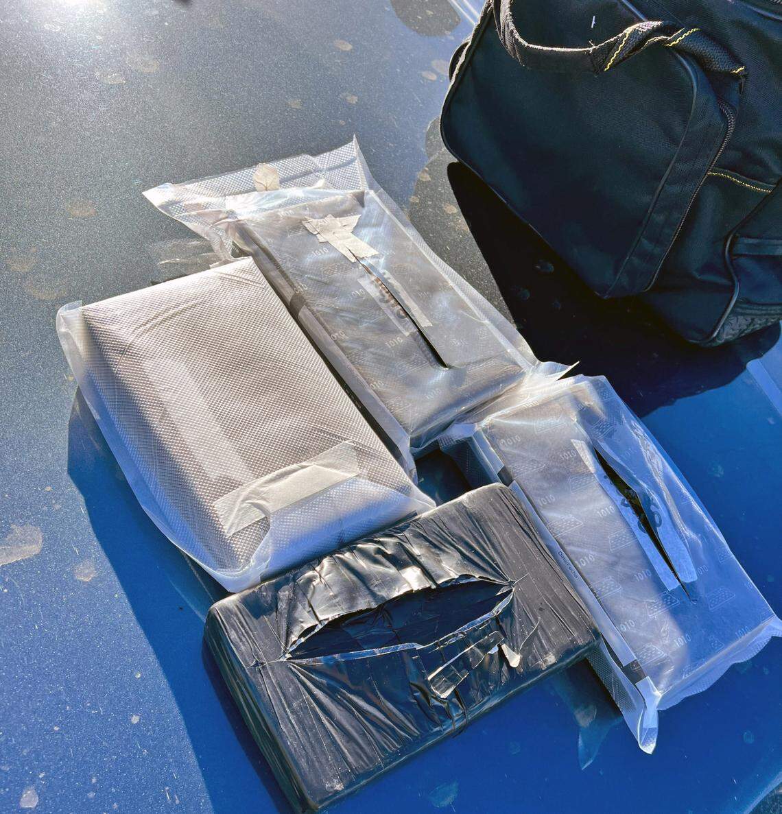 The Fresno County Sheriff’s Office says 23-year-old Pedro Miranda-Muro was transporting 11 pounds of pure fentanyl powder, shown here, plus heroin when he was arrested Jan. 3.