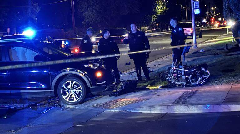 Motorcyclist hospitalized after suspected DUI crash in Fresno, police say