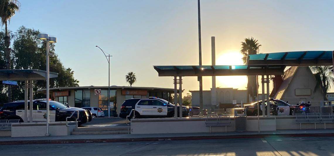 Several people on a Fresno, California FAX bus were injured when a vehicle collided with a bus on Tuesday, Sept. 12, 2023.