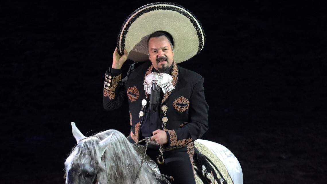 Pepe Aguilar headlined ‘Jaripeo Sin Fronteras’ Sunday night at the Save Mart Center in which his daughter, son and brother performed along with others at a Sept. 9, 2021 concert featuring horsemanship, trick ropers, bull riding and much more.