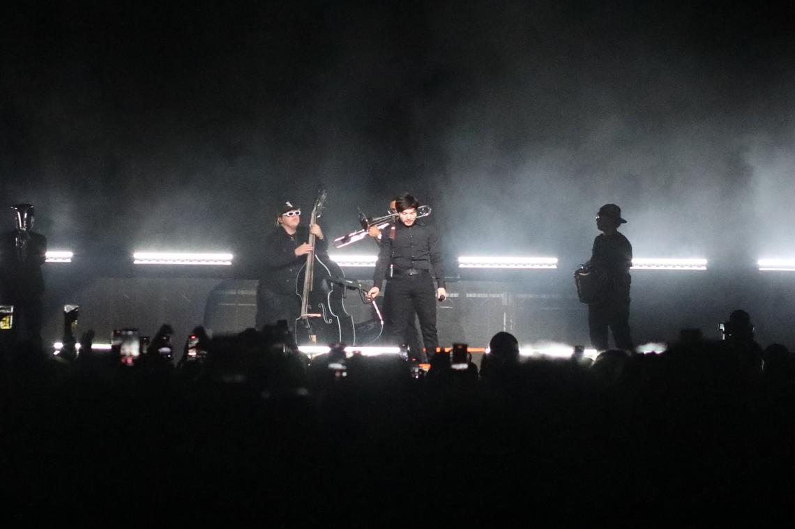 Fresno received Mexican singer Tito Double P with a sold-out concert at the Save Mart Center Friday night (April 18, 2025). His ¡Ay Mamá! Tour is Tito’s first tour in the United States. &nbsp;&nbsp;