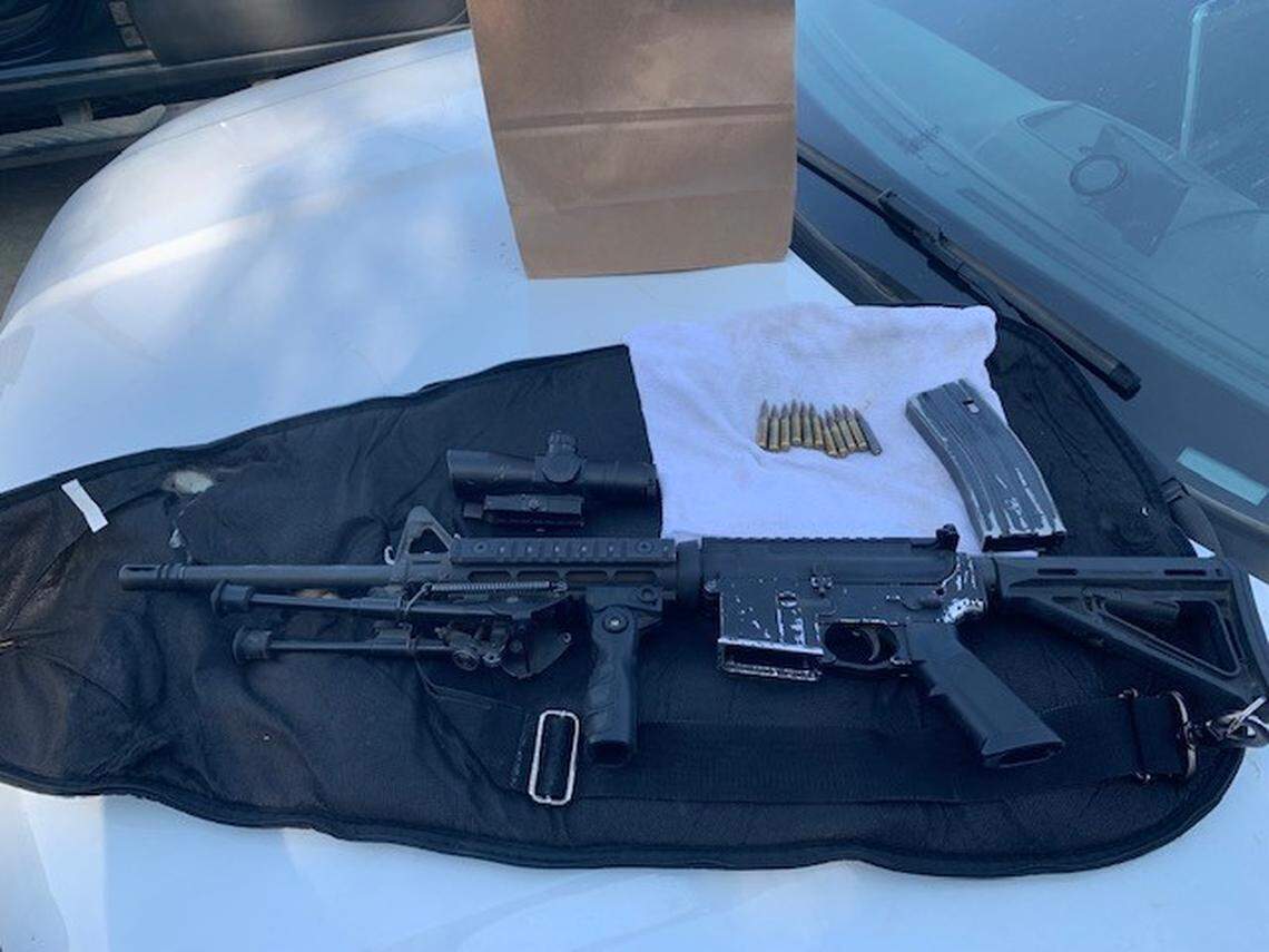 An AR-15 and armor-piercing ammunition in the possession of a man who stole about $60,000 worth of diesel fuel over several weeks, the Fresno County Sheriff’s Office said Thursday, Sept. 23, 2021.
