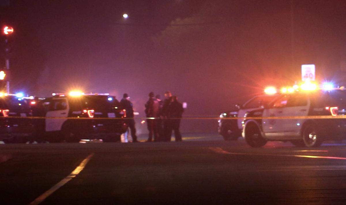 Fresno Police respond to an officer-involved shooting at Church and Chestnut avenues on Friday, Dec. 23, 2022.