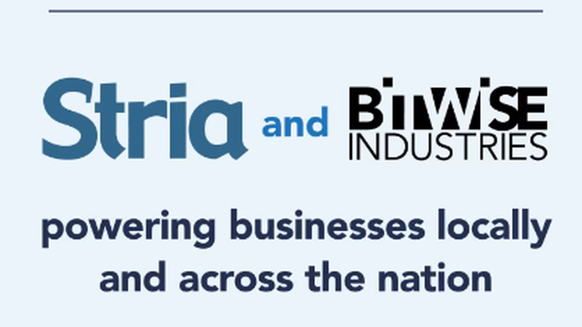 A screen capture from Facebook depicts the August 2022 acquisiton of Bakersfield’s Stria Inc. by Fresno-based Bitwise Industries. A bankruptcy trustee is seeking court authorization to sell former Stria vehicles and office equipment and furnishings to raise money to repay Bitwise creditors.