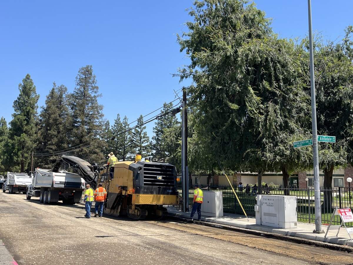 A segment of Martin Luther King Jr. Boulevard in southwest Fresno is getting its first major roadwork upgrade in over 30 years.