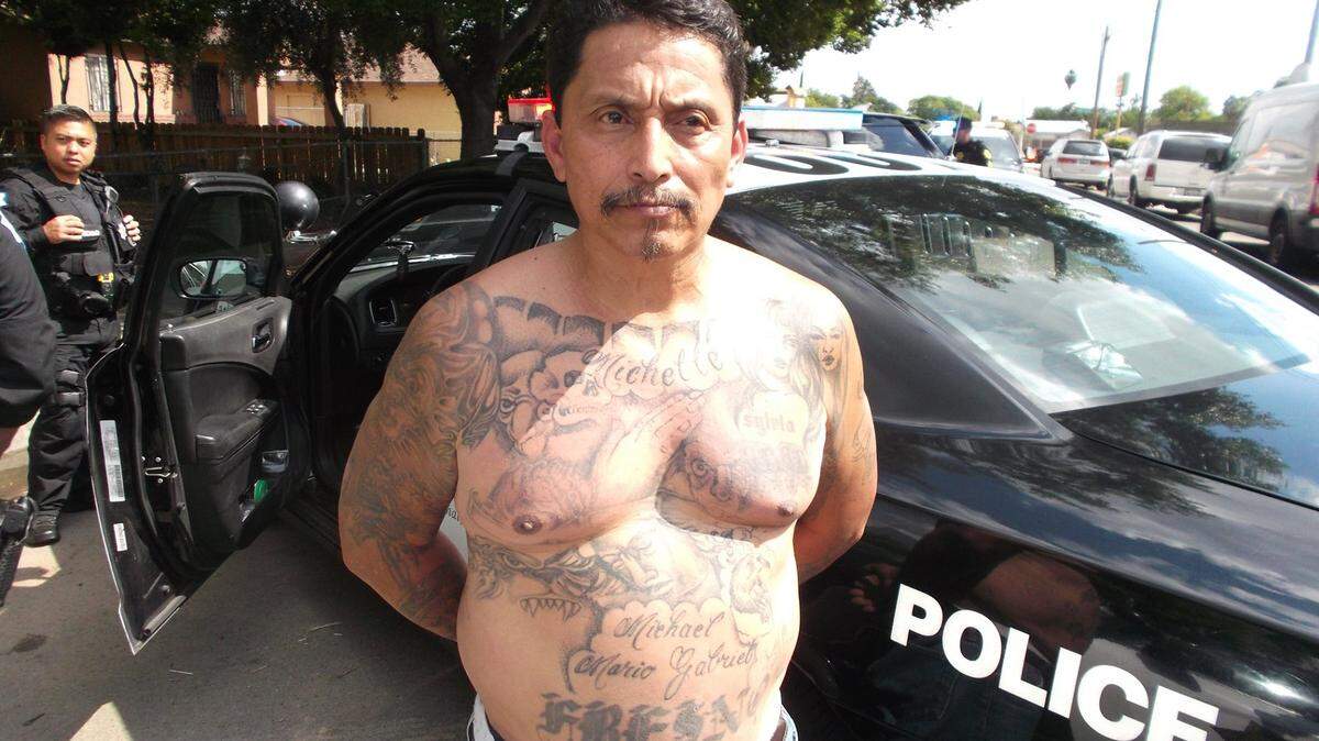 Michael Rabara, 56, was arrested with drugs and a 9 mm handgun Thursday night in southeast Fresno, police reported.