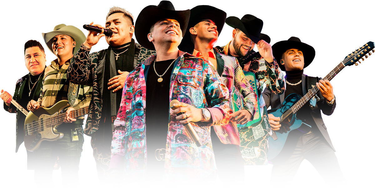 La agrupación Grupo Firme, que se ha colocado como una de las más populares en los últimos años tanto en México como en los Estados Unidos.