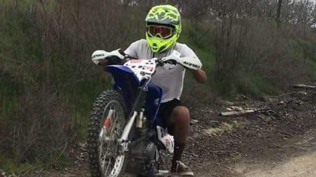 Ramon Gonzalez, a Selma High football player, was killed Saturday night after he was struck by a big rig in Fresno County, according to the California Highway Patrol. Gonzalez, shown here in a photo provided by a family friend, enjoyed riding dirt bikes. He was on his on a dirt bike riding on a dirt shoulder when he suddenly entered the roadway and struck by the truck.