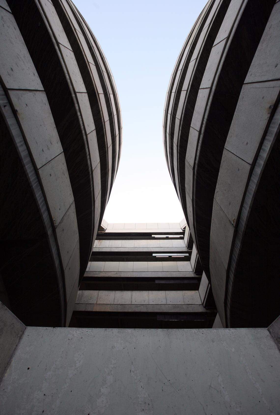 FRESNO, CA 1/25/2011 Spiral garage on Van Ness. CRAIG KOHLRUSS/THE FRESNO BEE