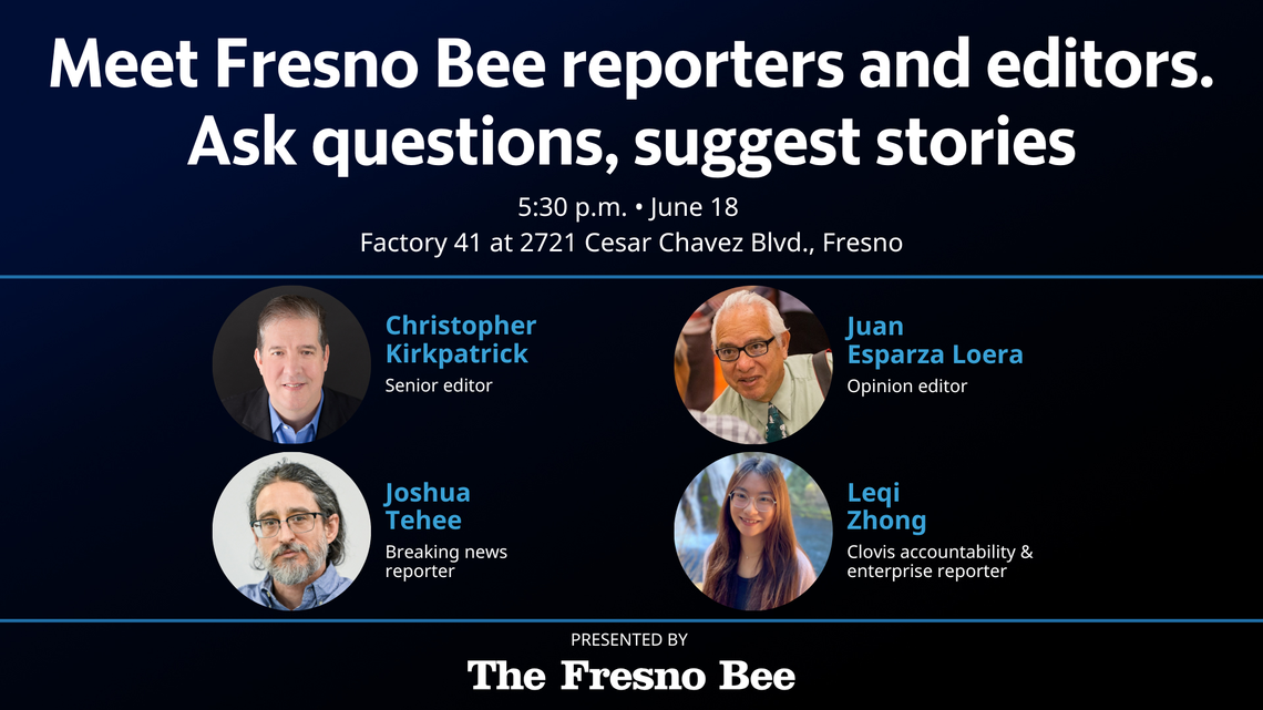 Fresno Bee newsroom staff to host Meet Your Bee free event Fresno Bee