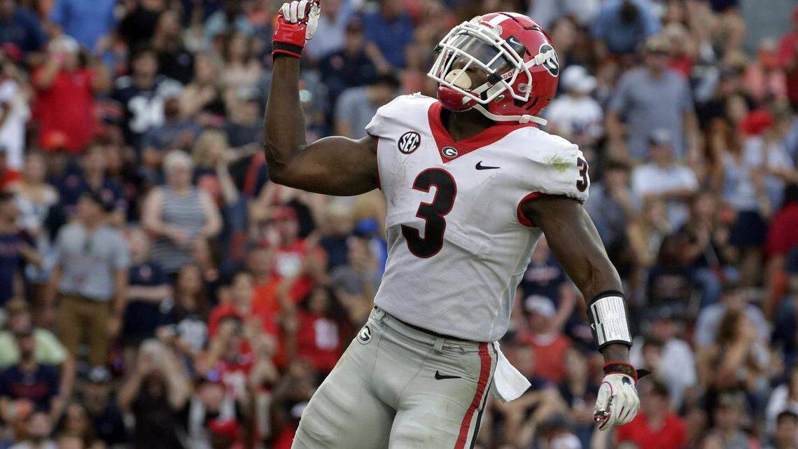 Running back Zamir White was selected by the Las Vegas Raiders in the fourth round of the NFL draft on Saturday, April 30, 2022.