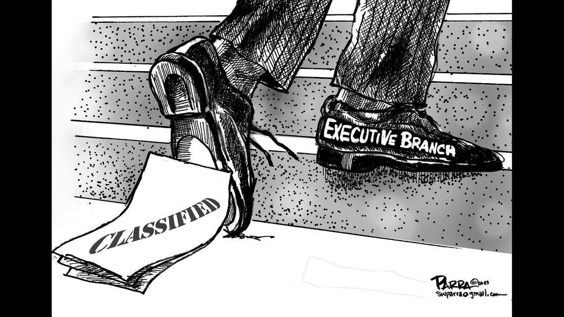 ‘Now where did that classified document go?’ SW Parra has an idea in this cartoon | Opinion