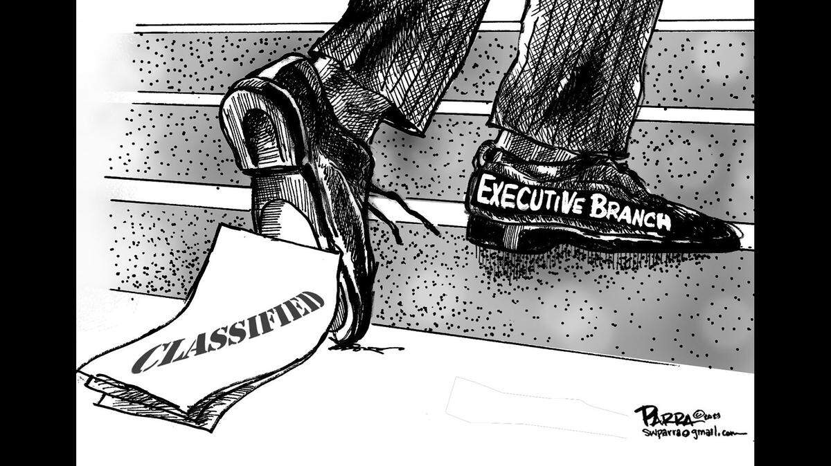 How classified documents get handled by the executive branch.