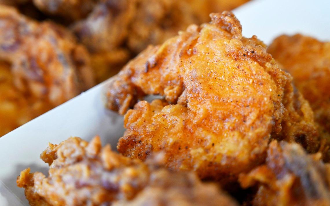 Fried Nashville hot shrimp is on the menu at the new Cheesy Bread House located in the same shopping center as Costco on West Shaw Avenue. Photographed Friday, June 23, 2023.