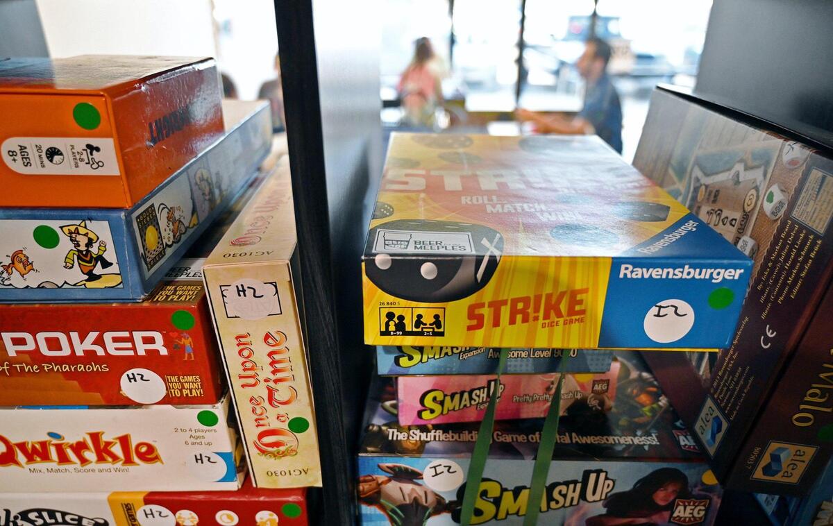 Beer for the Meeples offers over 400 board games according to owner Wilson Lin who describes the new business as a board game cafe/nerd beer bar. Photographed Tuesday afternoon, June 14, 2022 in Clovis.