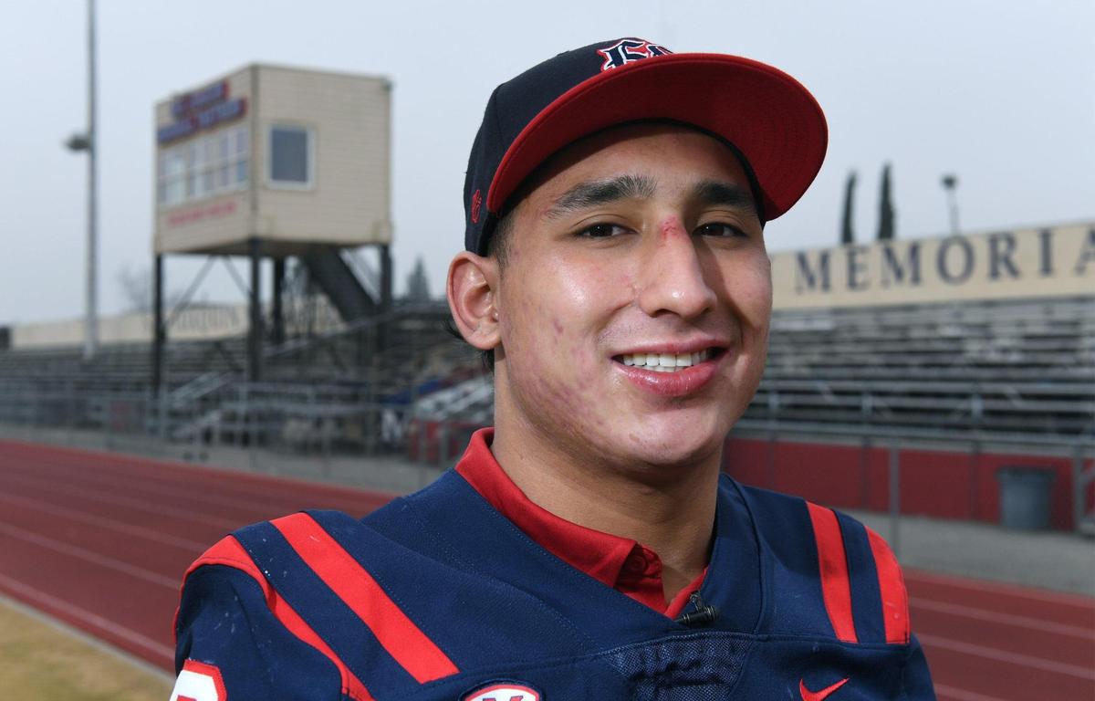 San Joaquin Memorial’s Brandon Ramirez, who has signed to play for Fresno State, is The Bee’s Player of the Year, photographed Dec. 21, 2022 in Fresno.
