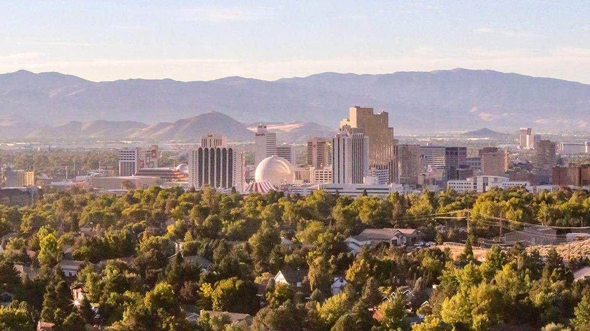 This is how downtown Reno, Nevada is supposed to look. This summer it has been cloaked in smoke for weeks at a time, the result of wildfires burning in California.