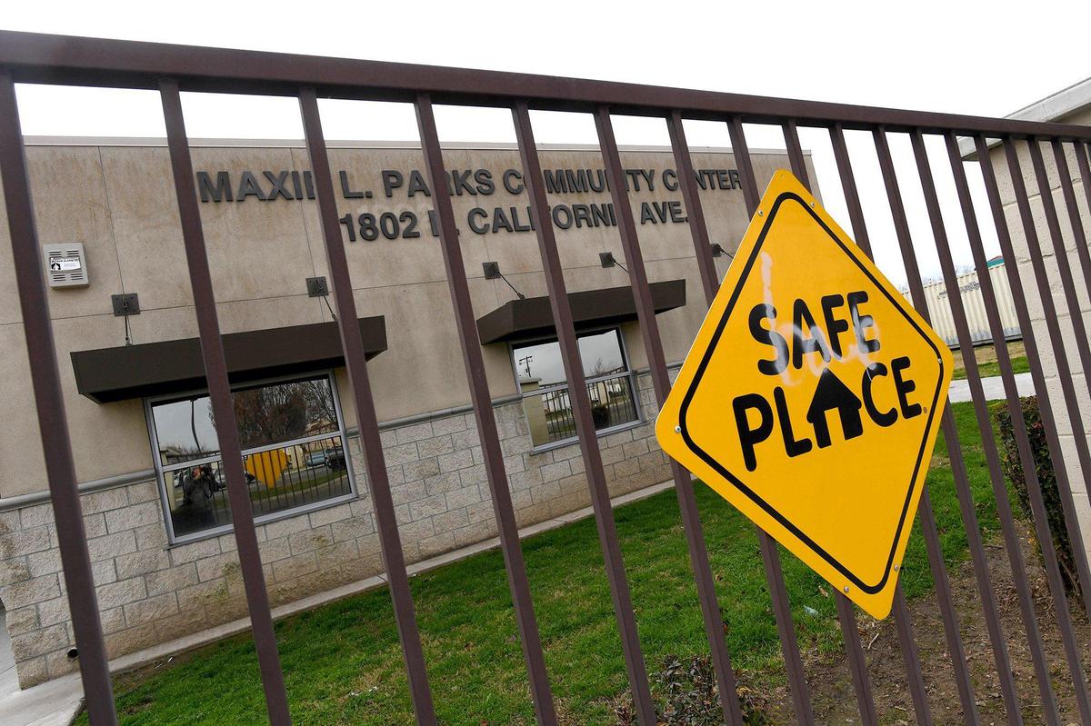 The Maxie Parks Community Center in southwest Fresno, Feb. 5, 2021, has been closed since Sept. 3, 2020, after testing found contamination in and around the building, likely from toxic chemicals used by Imperial Cleaners, a former dry cleaning business. Cherella Nicholson, Program Officer for Central Valley Community Foundation, said this is considered to be a brownfields site.