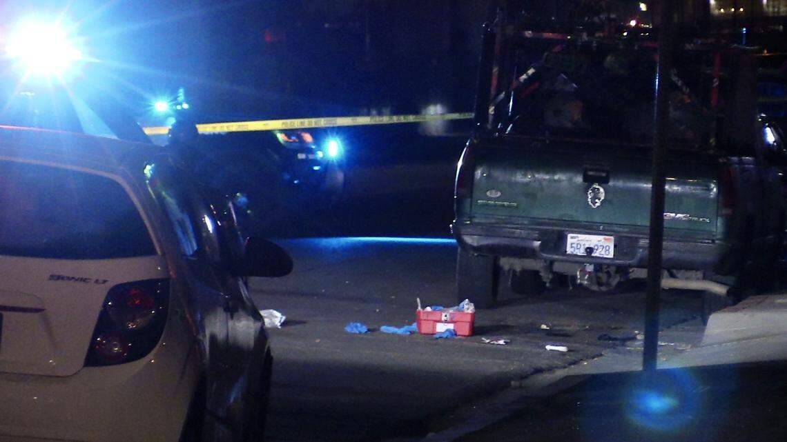 Police are investigating where a man in his 60s was unresponsive after a fight near downtown Fresno, California on Saturday, Aug. 26, 2023.