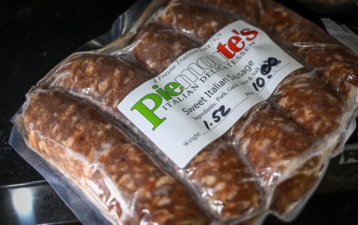 The well-known Italian sausage made fresh at Piemonte’s Deli in the Tower District will continue to be made by Neil Eberwein, even after the purchase of the deli is completed.