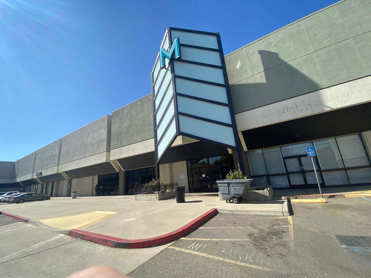An entry to the Manchester Mall in Fresno on Tuesday, Oct. 17, 2023.