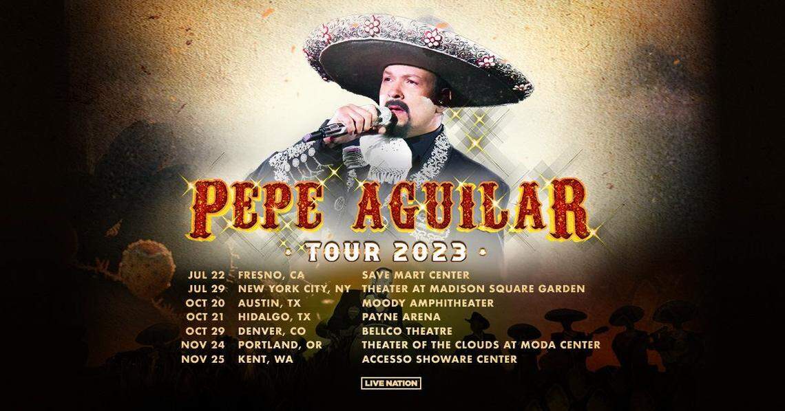 Pepe Aguilar, uno de los cantantes mexicanos más icónicos del mudo musical en español, se embarca en la esperada gira en solitario por los Estados Unidos este verano y otoño.