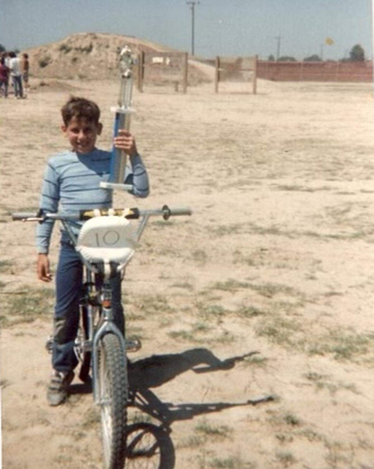 Randy Stumpfhauser after his first race in Sanger in 1986. The BMX rider is being inducted into the BMX Hall of Fame for 2022.