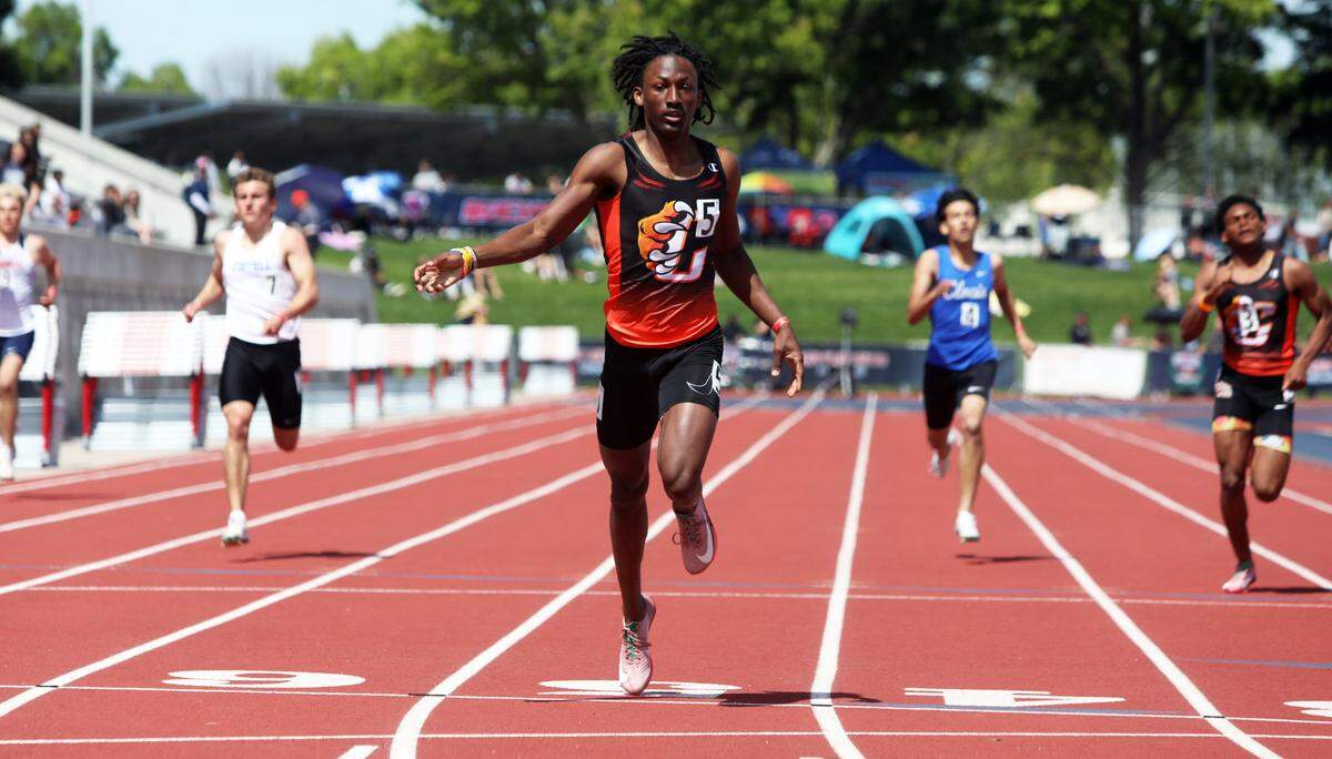 Central High junior Emanuel Morgan won the West Coast Relays boys 400-meter race with a time of 47.57 at Buchanan High on April 5, 2025.