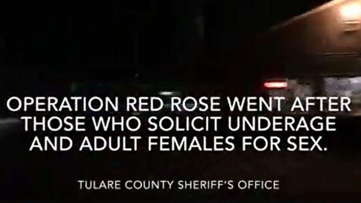 Tulare County Sherriff’s Office arrested five men on Aug. 3 who allegedly fell for a prostitution decoy set up by undercover detectives. Three of the men attempted to meet with a 15-year-old female decoy. The sting operation was called “Operation Red Rose.”