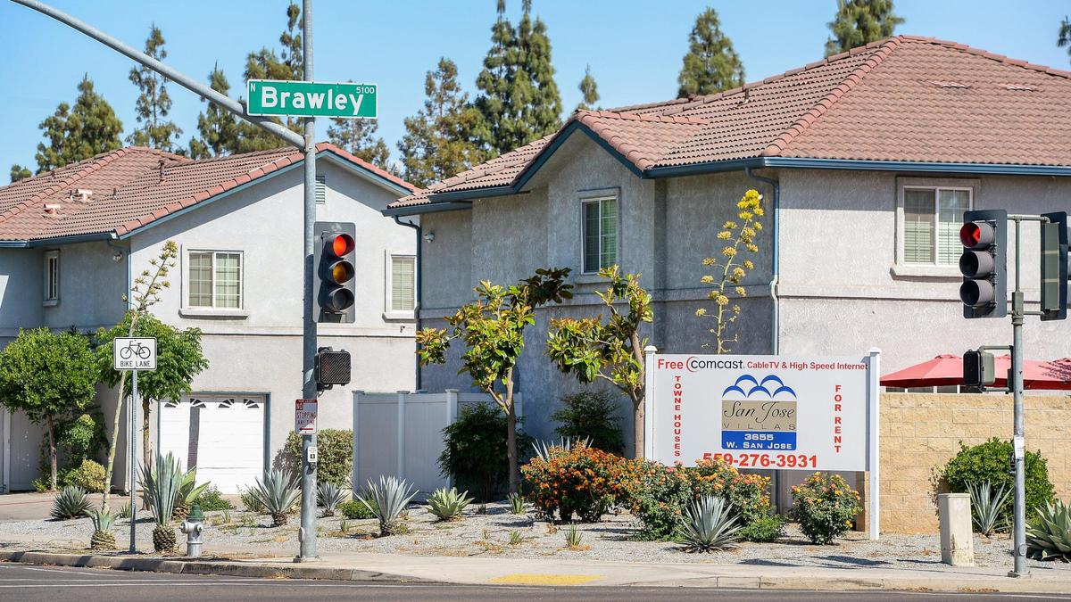 Free cable is advertised at the San Jose Village apartments at San Jose and Brawley avenues in northwest Fresno on Friday, May 7, 2021.