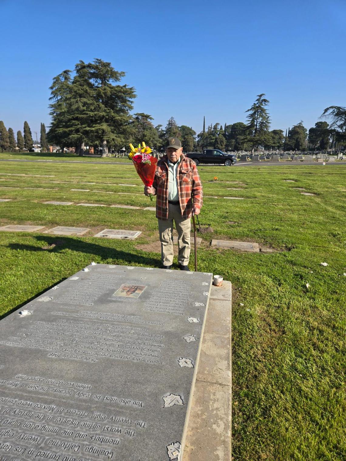 Fermín Ramírez Lara traveled approximately 2,000 miles by plane to the City of Fresno, to visit for the first time&nbsp;the grave where his father’s remains rest to pay his respects. &nbsp;
