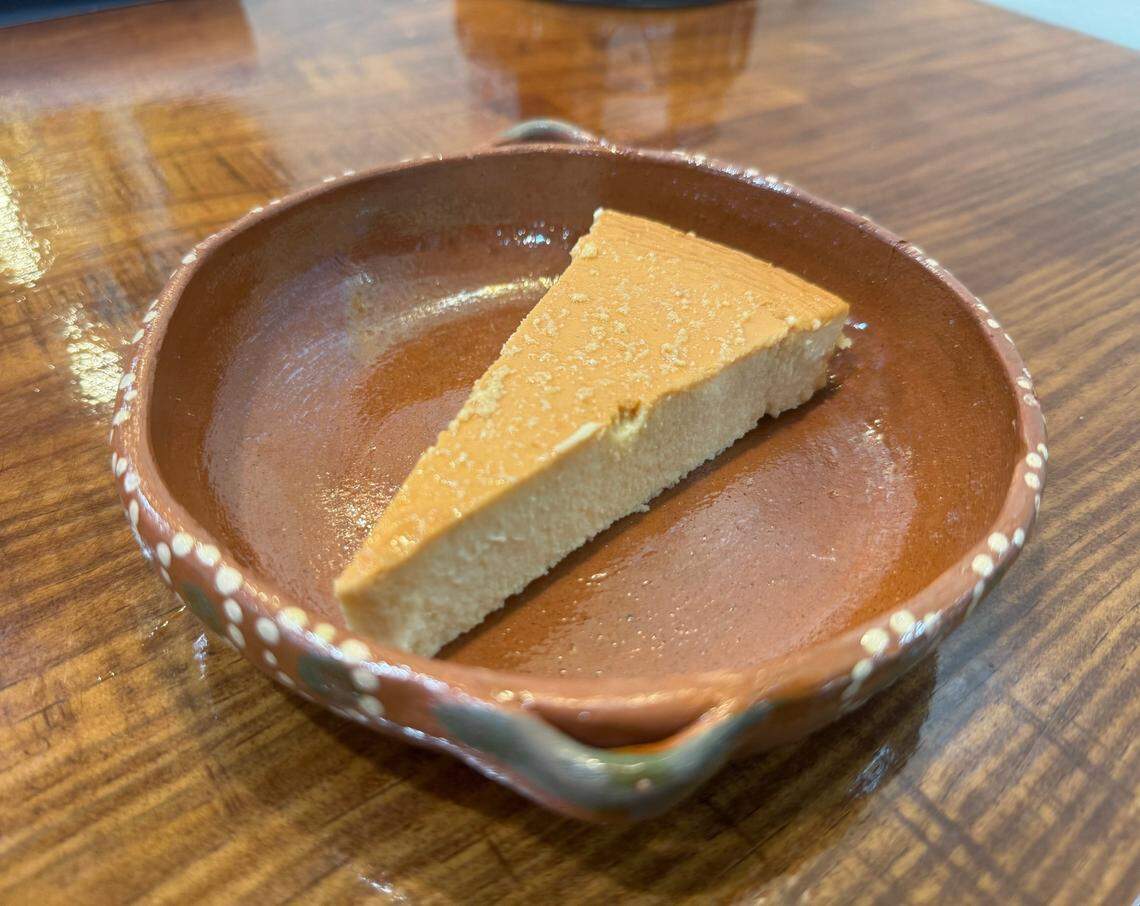 A creamy custard with a caramelized sugar layer on top.
