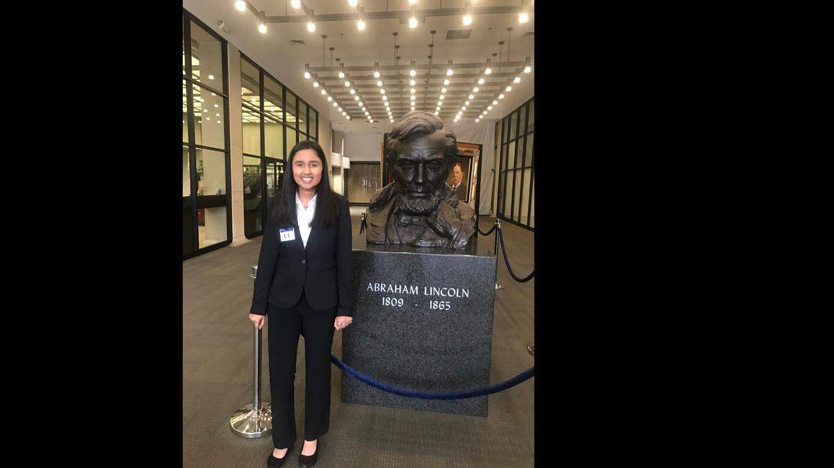 Trisha Prajapati, a sophomore at Clovis North High School, is the winner in the high school division of the annual Fresno County Superintendent of Schools essay contest for MLK Day.