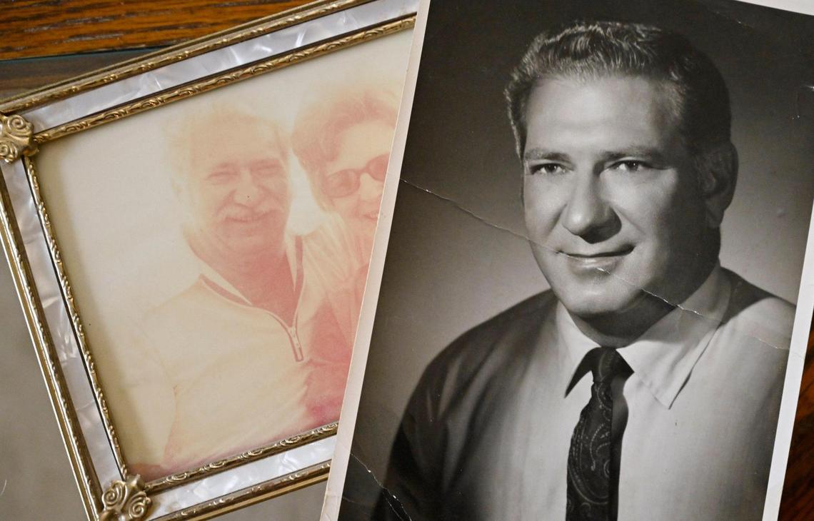 Photos show Barbara Moore Cota’s father George Moore, Wednesday, May 3, 2023 in Fresno.