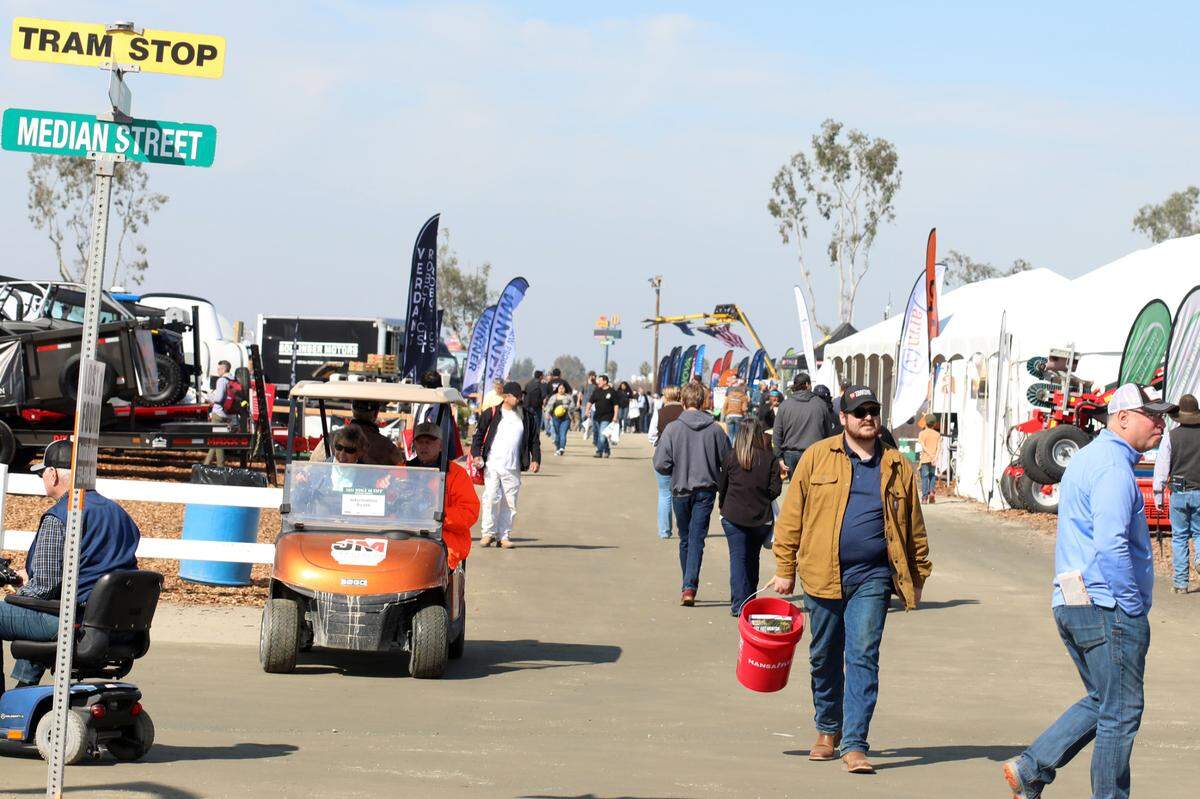 Día inaugural de la 57ª edición anual de la World Ag Expo, el martes 13 de febrero de 2024, en el International Agri-Center, en Tulare.