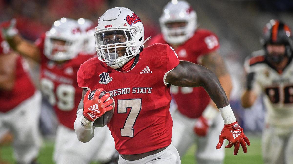 Fresno State running back Jordan Mims is averaging 103.0 yards per game during the Bulldogs’ 1-2 start. The Bulldogs have not had a 1,000-yard rusher since Marteze Waller in 2014.