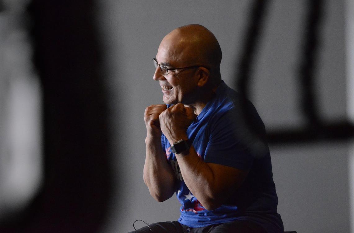 Michael Rodriguez, 55, who nearly died from West Nile virus in 2014, talks about channeling his experience into helping others at his Fit Body Boot Camp in Fresno.